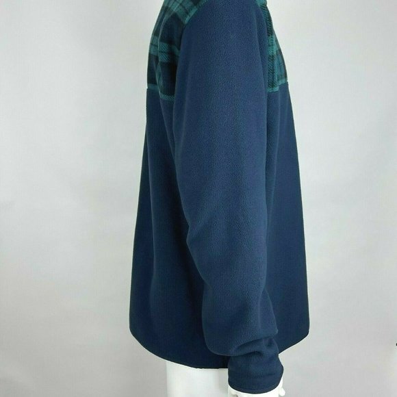 Brooks Brothers 1/2 Zip Fleece Pullover Sweater Long Sleeve Blue Mens XL EUC - Picture 15 of 15